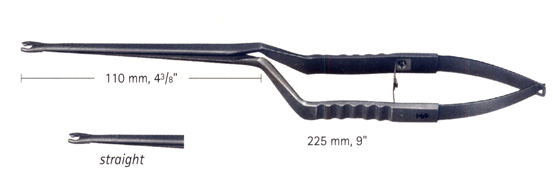 TİTANTUM ANEVRİZMA KLİPS TUTUCU STANDART 110MM 225MM
